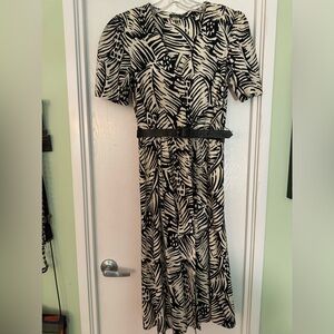 Women’s Black & White Designer Dress by Dinallo